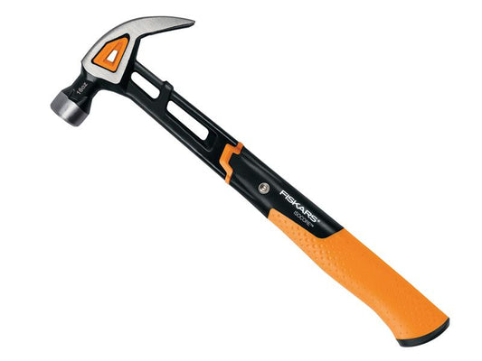 Fiskars IsoCore Curved Finishing Nail Hammer 450g 16oz Soft Grip FSK1027202