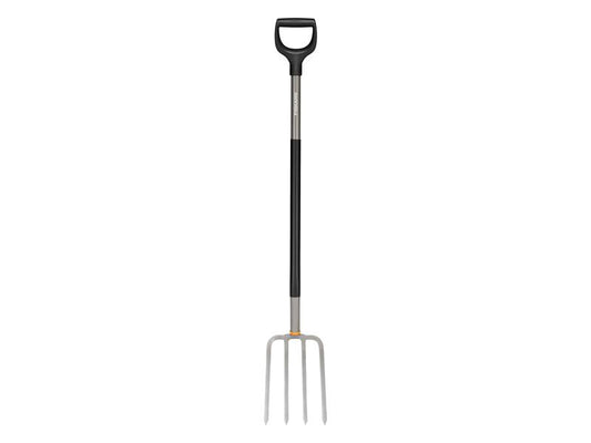 Fiskars Ergonomic Garden Fork Grey Yshaped handle Boron steel prongs FSK1070679