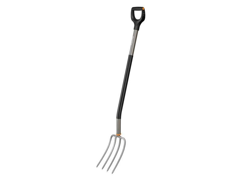 Fiskars Ergonomic Garden Fork Grey Yshaped handle Boron steel prongs FSK1070679