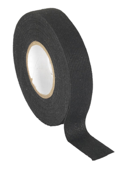 Sealey Fleece Tape 19mm x 15m Black FT01