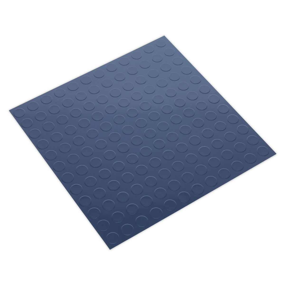 Sealey Vinyl Floor Tile with Peel & Stick Backing - Blue Coin Pack of 16 FT2B