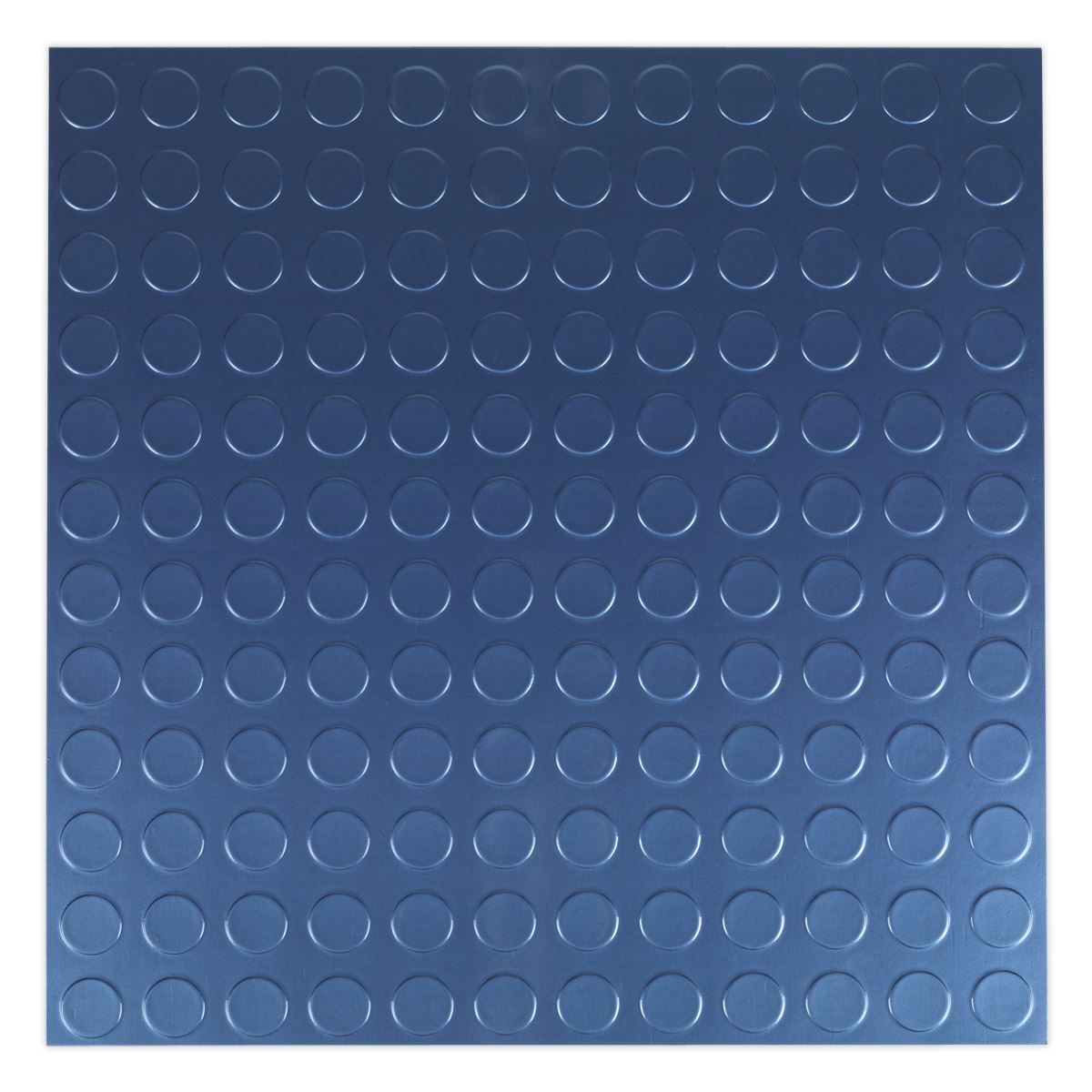 Sealey Vinyl Floor Tile with Peel & Stick Backing - Blue Coin Pack of 16 FT2B