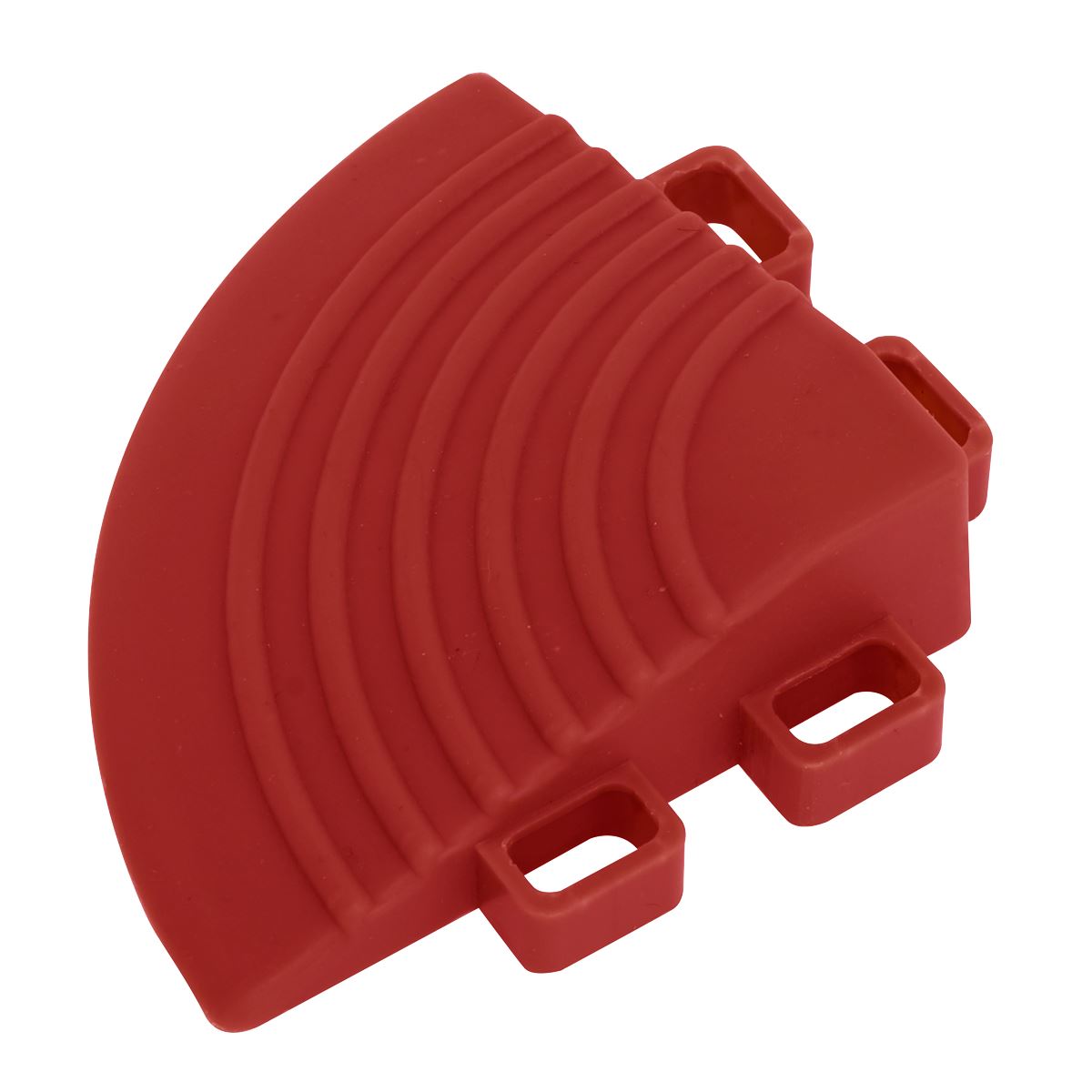 Sealey Polypropylene Floor Tile Corners 60 x 60mm Red - Pack of 4 FT3CR