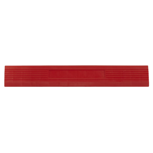 Sealey Polypropylene Floor Tile Edge 400 x 60mm Red Male - Pack of 6 FT3ERM