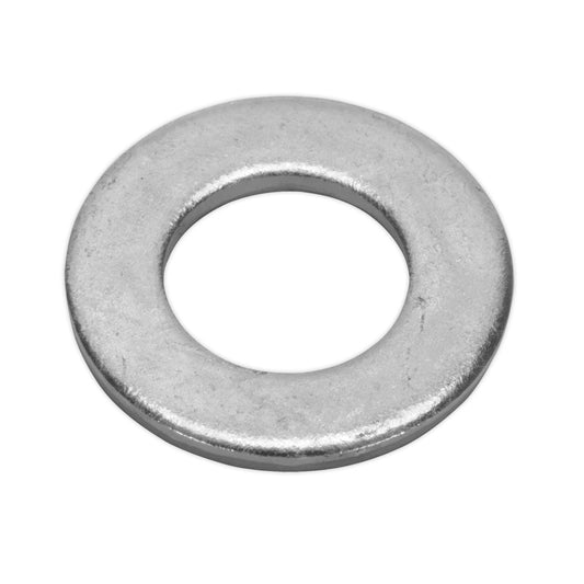 Sealey Flat Washer DIN 125 M14 x 28mm Form A Zinc Pack of 50 FWA1428