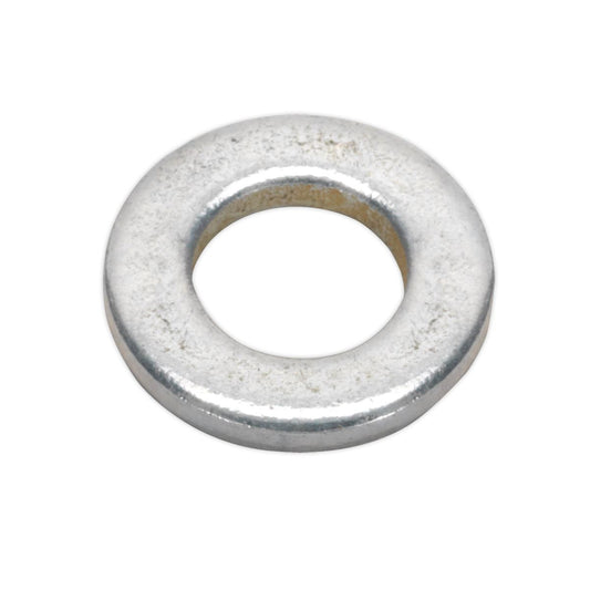 Sealey Flat Washer DIN 125 - M6 x 12mm Form A Zinc Pack of 100 FWA612