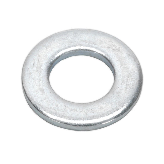 Sealey Flat Washer DIN 125 - M8 x 17mm Form A Zinc Pack of 100 FWA817