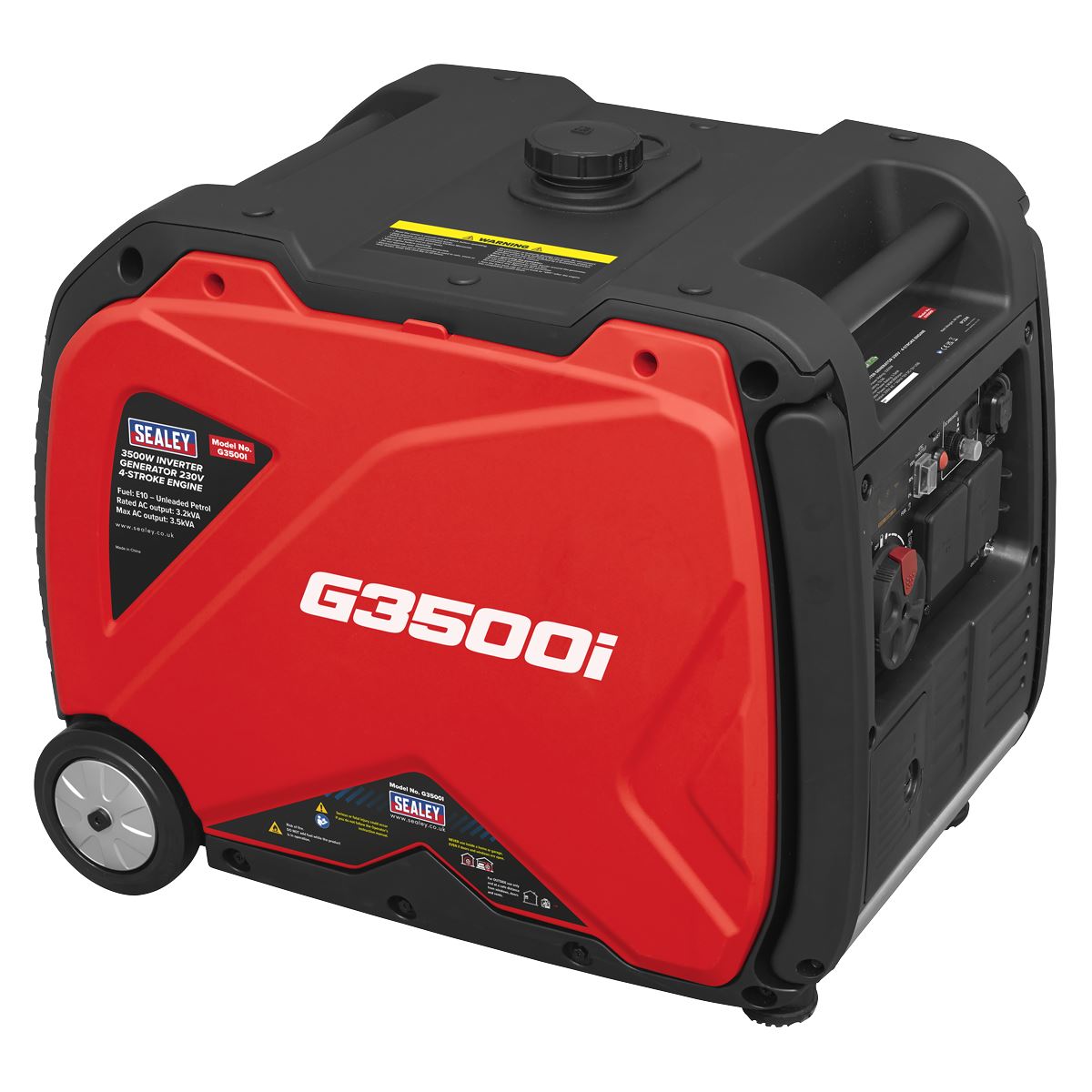 Sealey 3500W Inverter Generator 230V  4 Stroke Engine G3500I