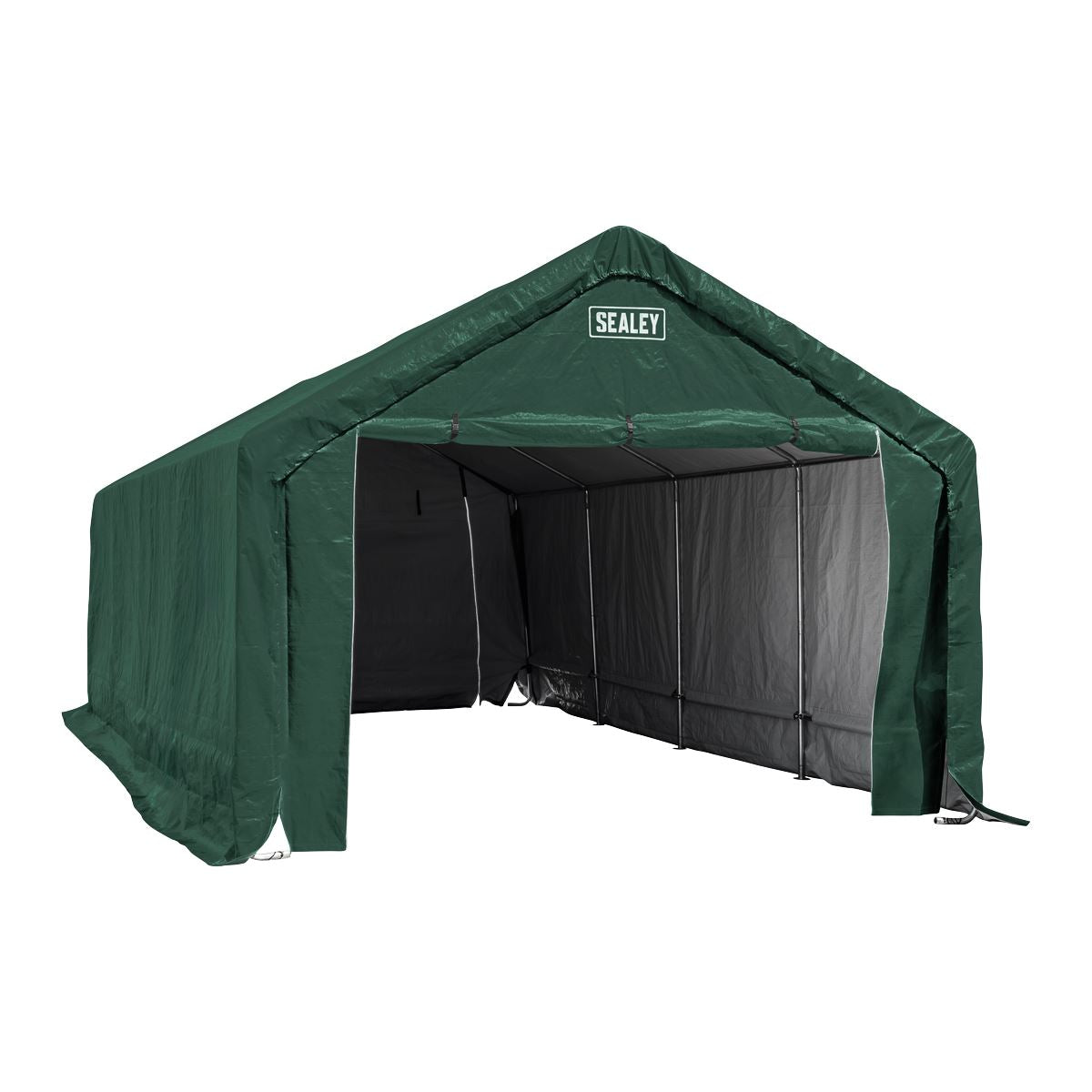 Sealey Car Port Shelter 4 x 8 x 3.05m Roll Down Door Size 2.1 x 2.05m GCP03