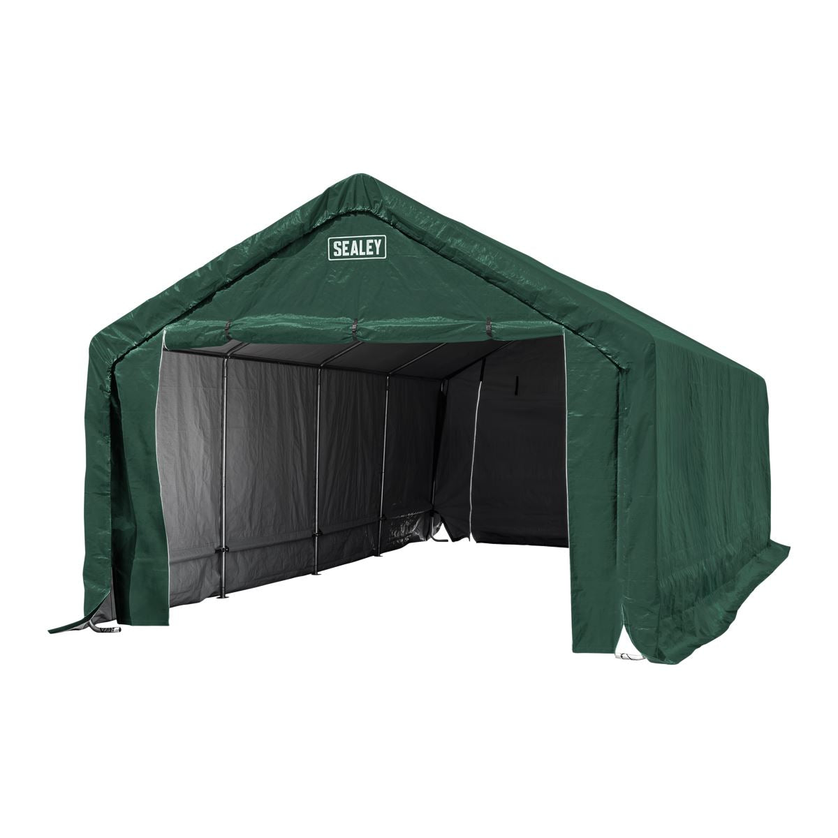 Sealey Car Port Shelter 4 x 8 x 3.05m Roll Down Door Size 2.1 x 2.05m GCP03