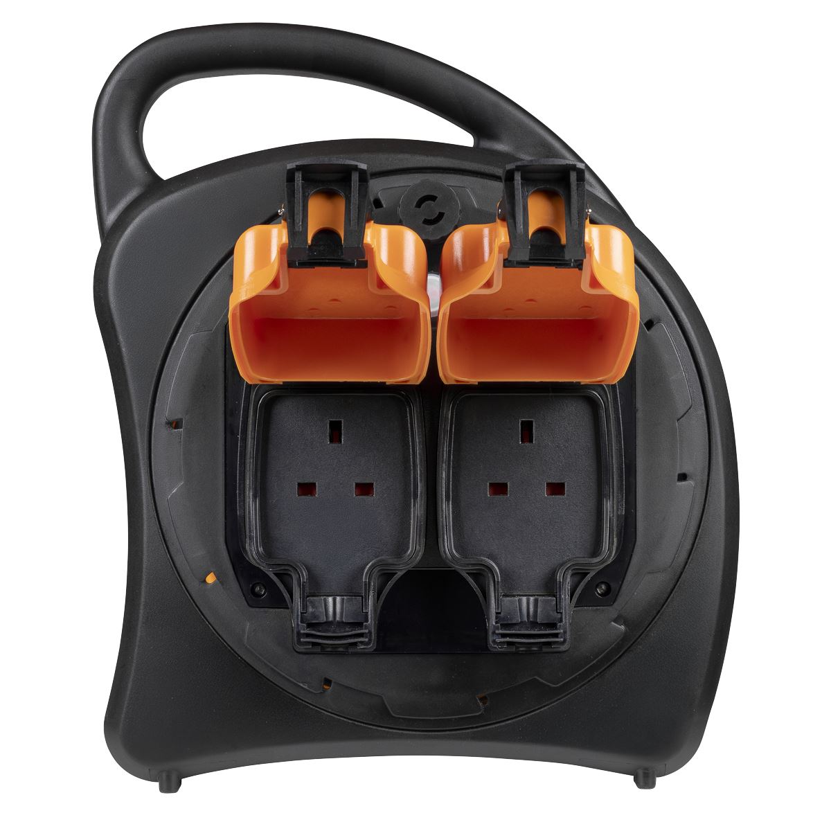 Sealey 20m Weatherproof Extension Reel with Thermal Trip 2 x 230V GCR20