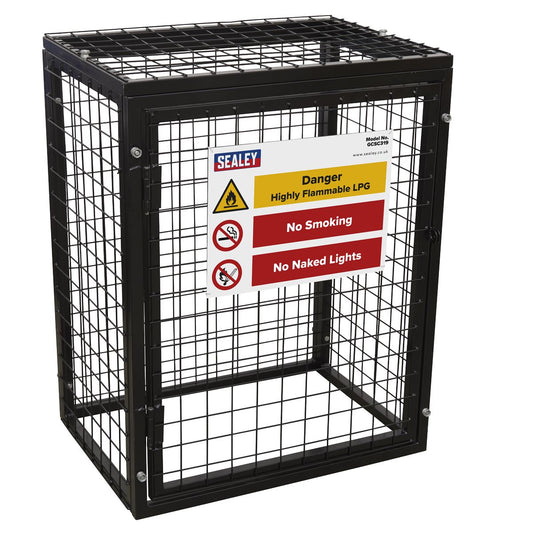 Sealey Safety Cage - 3 x 19kg Gas Cylinders GCSC319