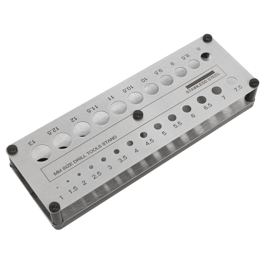 Sealey Stainless Steel Drill Bit Stand 1-13mm NUMBERED SLOTS GDH77