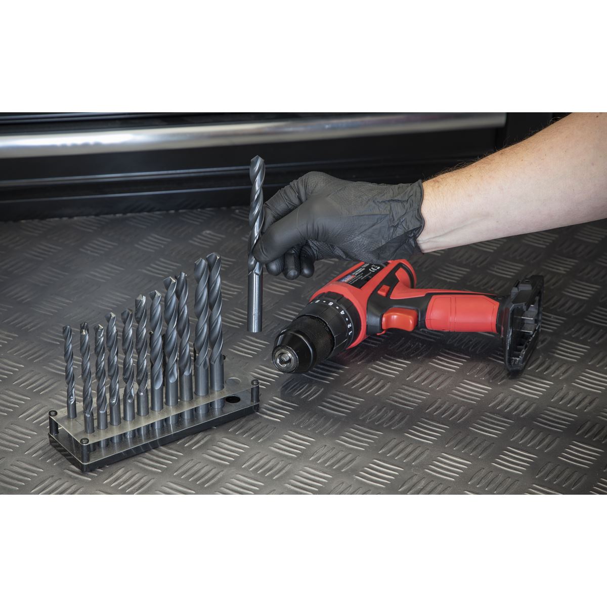 Sealey Stainless Steel Drill Bit Stand 1-13mm NUMBERED SLOTS GDH77