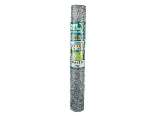 Gardman Galvanised Wire Netting 25mm² Hexagon, 10 x 0.9m GDM50055