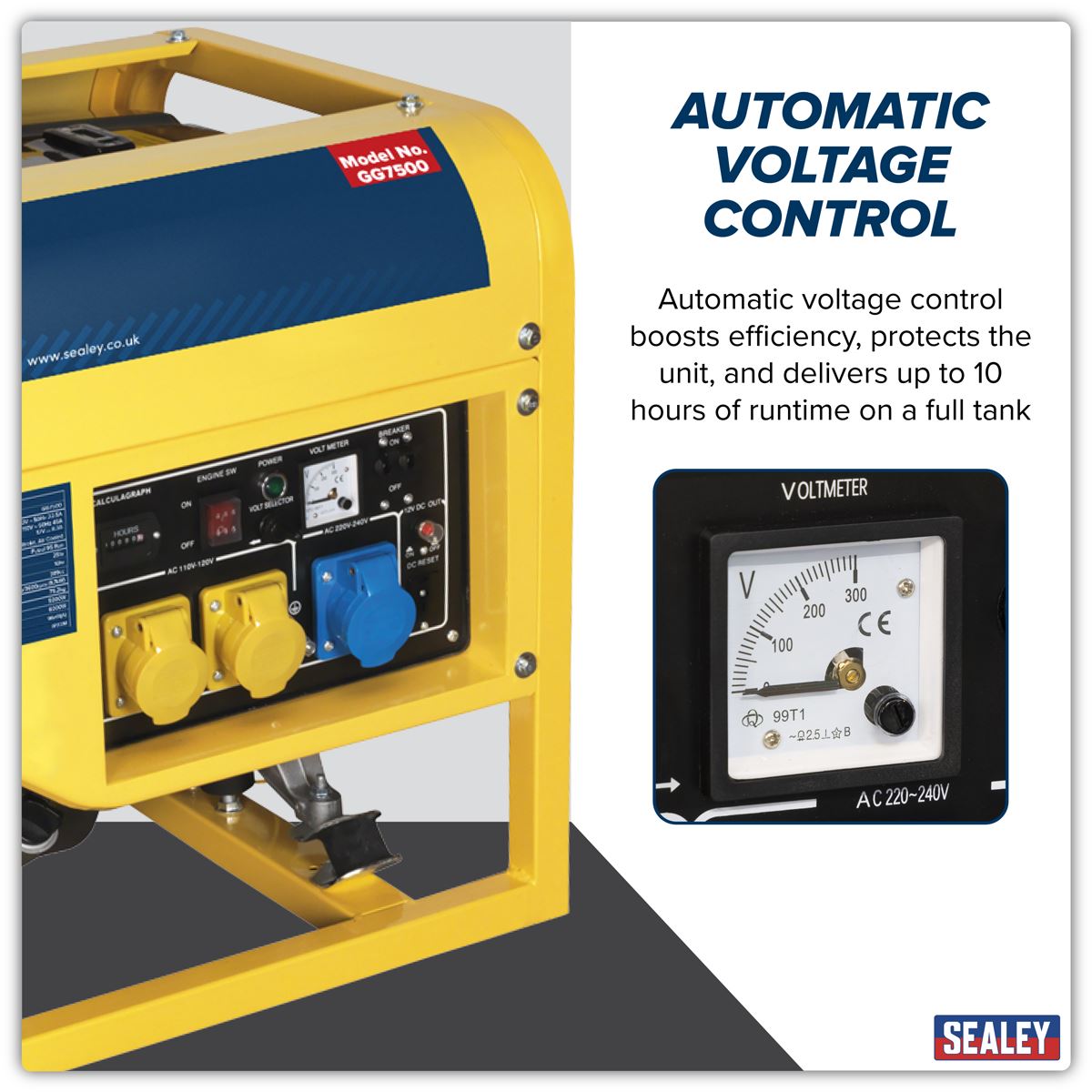 Sealey Generator 6000W 110/230V 13hp GG7500