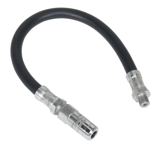 Sealey Rubber Delivery Hose with 4-Jaw Connector Flexible 300mm 1/8"BSP Gas GGHE300