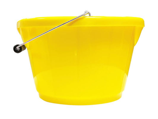 Red Gorilla B4 Shallow Bucket Yellow 10 litre Rubble Ash Garden Home GORB4GPY