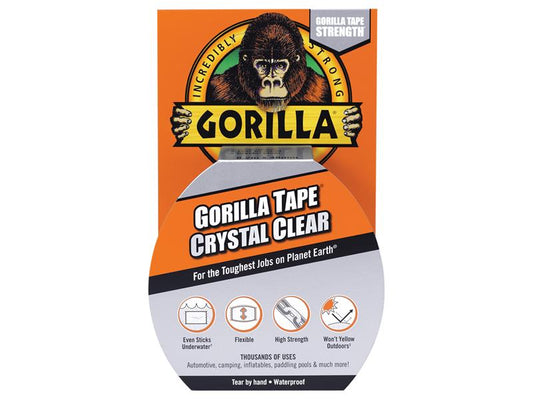 Gorilla Glue Gorilla Tape® 48mm x 8.2m Crystal Clear GRGCLTAPE48