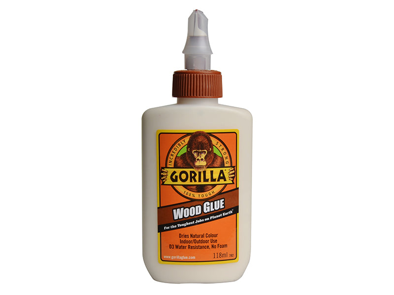 Gorilla Glue Gorilla PVA Wood Glue 118ml GRGGWG118