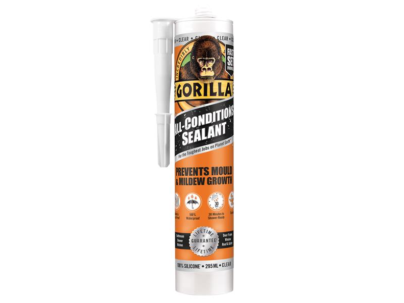 Gorilla Glue Gorilla All Condition Sealant Clear 295ml GRGSEALCL295