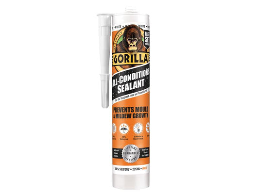 Gorilla Glue Gorilla All Condition Sealant White 295ml GRGSEALWH295