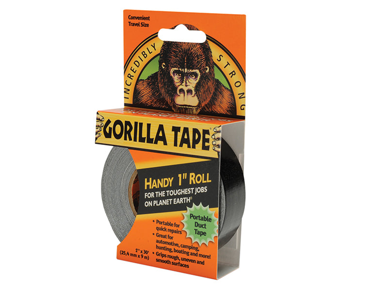Gorilla Glue Gorilla Tape® Handy Roll 25mm x 9m Black GRGTHR