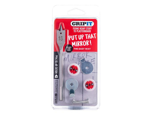 Gripit Mirror Kit, Clam Pack GRPMIRKIT