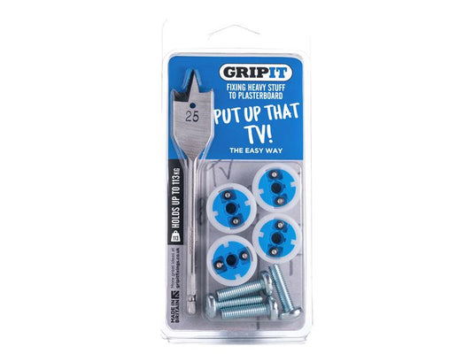 Gripit TV Kit, Clam Pack GRPTVKIT