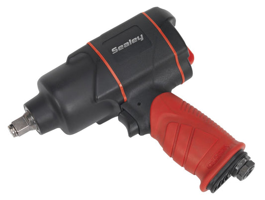Sealey Composite Air Impact Wrench 1/2"D Twin Hammer 1,180lb.ft 1600Nm GSA6006
