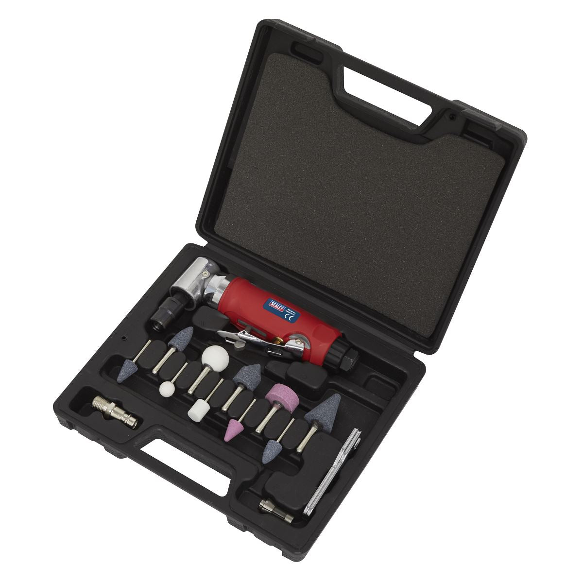 Sealey Air Die Grinder 90� Angle Kit 15pc GSA675
