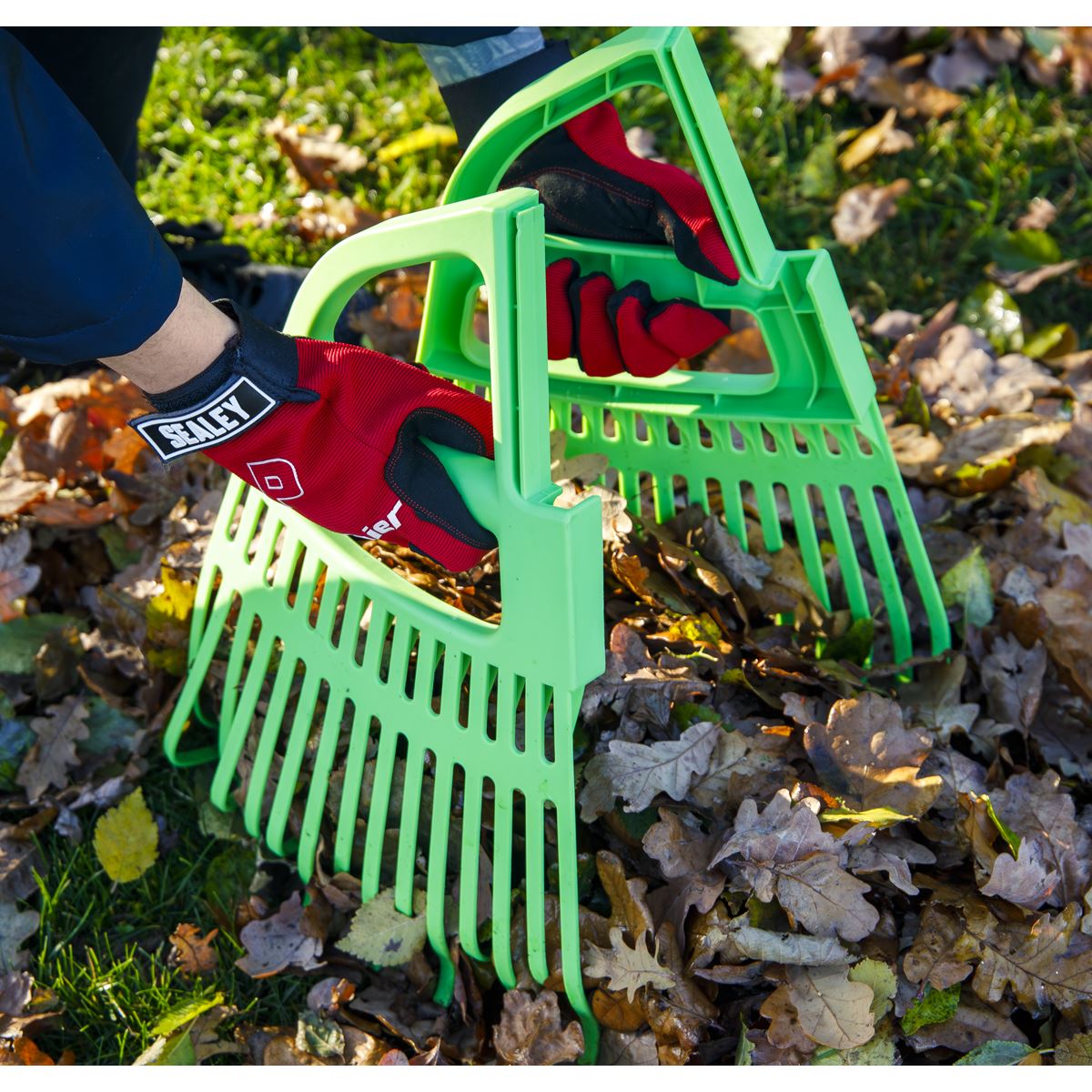 Sealey 2-in-1 Rake & Leaf Grabber GTLG2