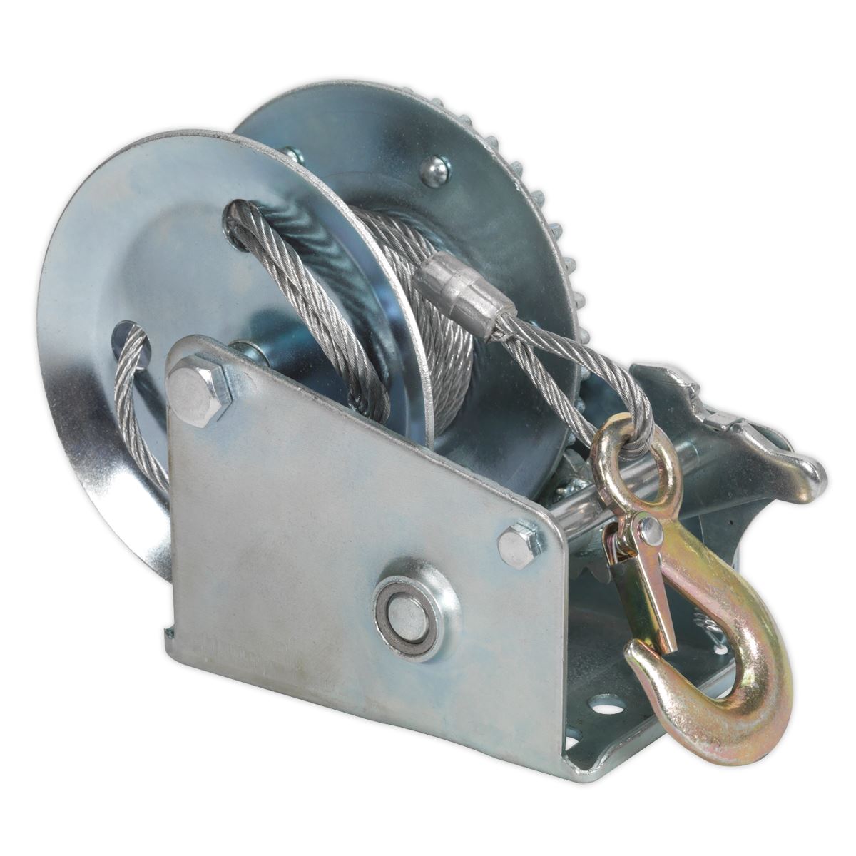 Sealey Geared Hand Winch 540kg Capacity with Cable GWC1200M