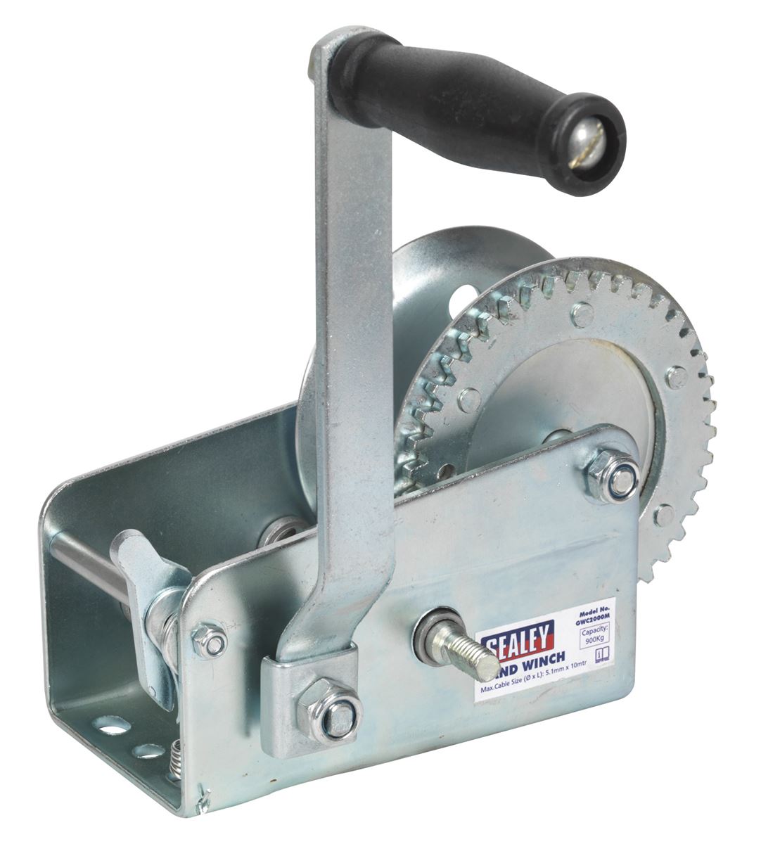 Sealey Geared Hand Winch 900kg Capacity GWE2000M