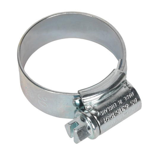 Sealey HI-GRIP&reg; Hose Clip Zinc Plated �22-30mm Pack of 20 HCJ1A