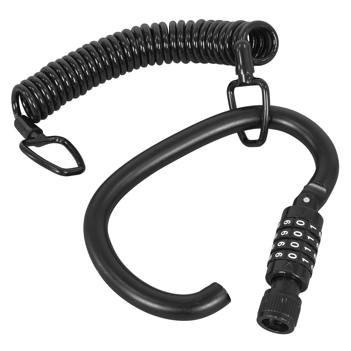 Sealey Motorcycle Helmet & Gear Lock With Cable 4 Digit Combination Lock HGL02
