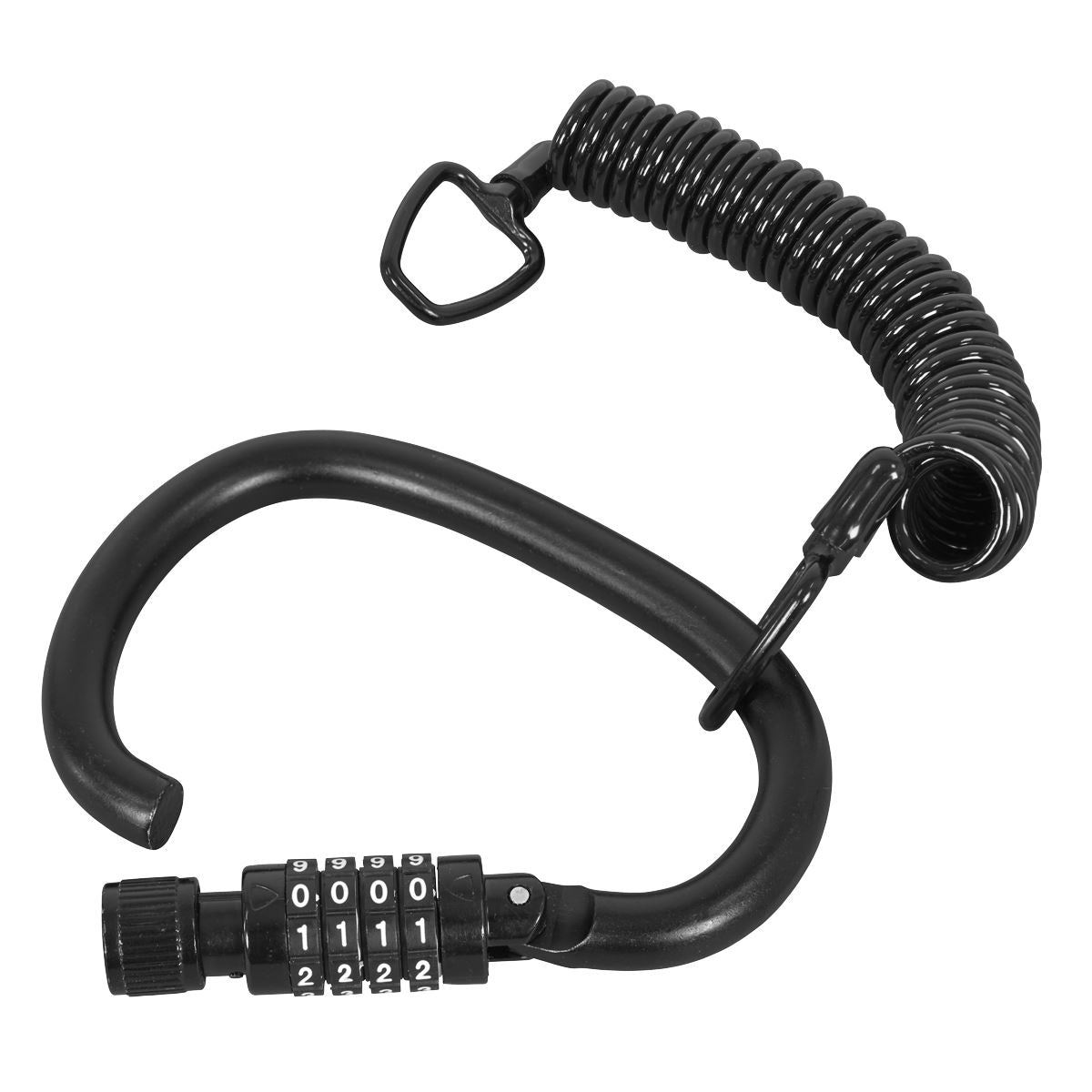 Sealey Motorcycle Helmet & Gear Lock With Cable 4 Digit Combination Lock HGL02