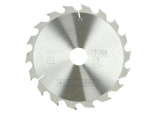 HiKOKI Circular Saw Blade 185 x 30mm x 18T HIK752431