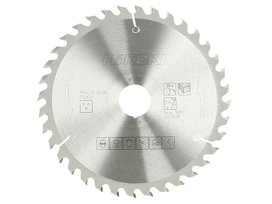 HiKOKI Circular Saw Blade 185 x 30mm x 36T HIK752432