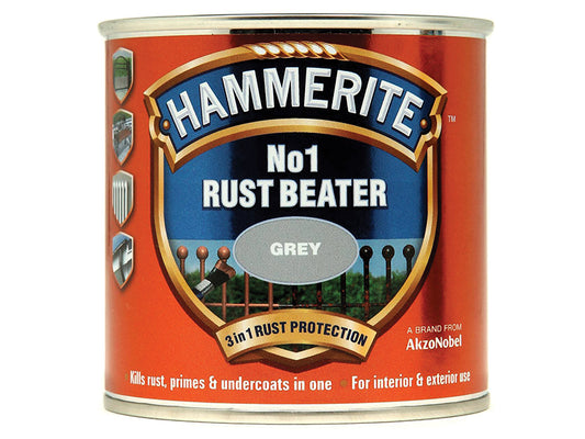 Hammerite No.1 Rust Beater Paint Grey 250ml HMMNO1GY250