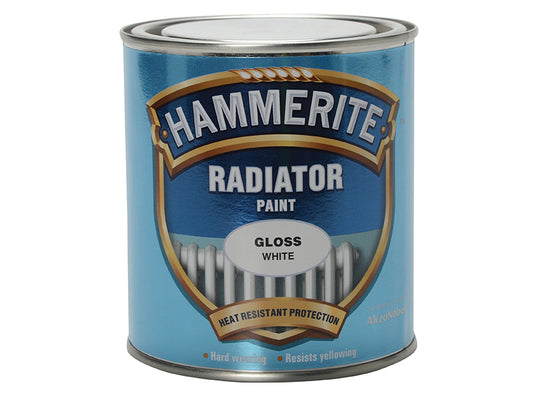 Hammerite Radiator Paint Gloss White 500ml HMMREG500