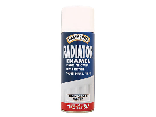 Hammerite Radiator Enamel Aero Gloss White 400ml HMMREGAERO