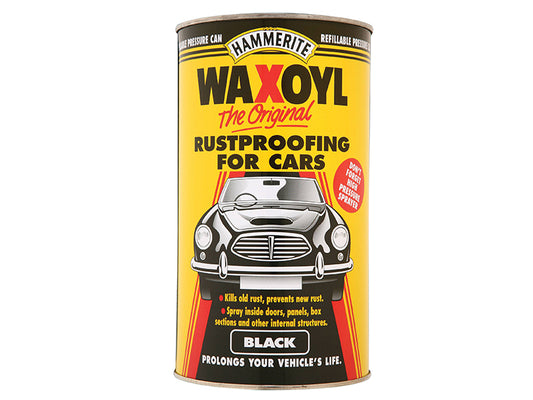 Hammerite Waxoyl Black Pressure Can 2.5 Litre HMMWAXOBLPC