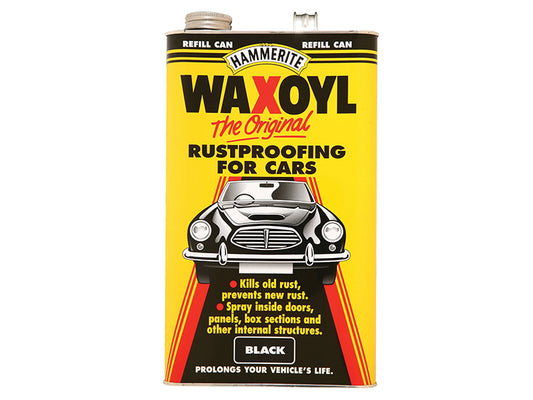 Hammerite Waxoyl Refill Can Black 5 Litre HMMWAXOYLBL