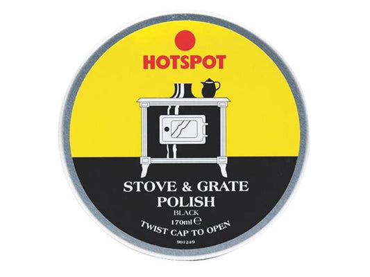 Hotspot Black Stove & Grate Polish Tin 170g HOT201100