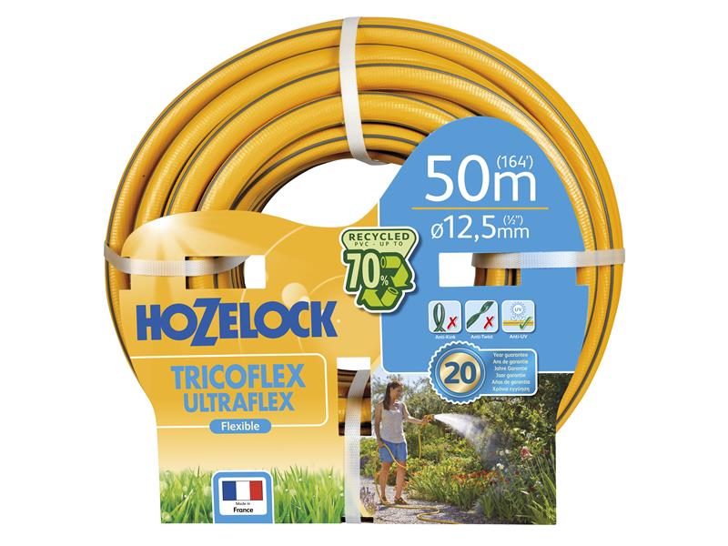 Hozelock Ultraflex Hose 50m 12.5mm 1/2in Diameter 7750 HOZ100100620