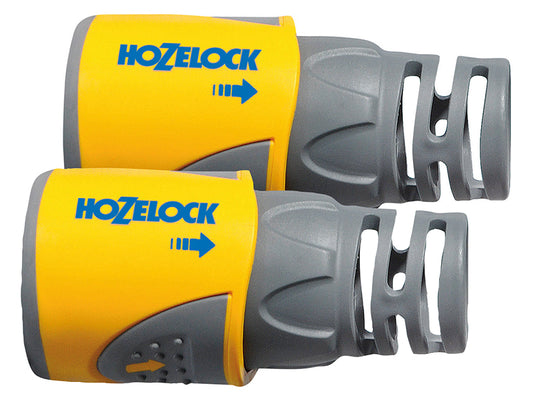 Hozelock 2050 Hose End Connector Plus for 12.5-15mm (1/2-5/8in) Hose (Twin Pack) HOZ2050AV