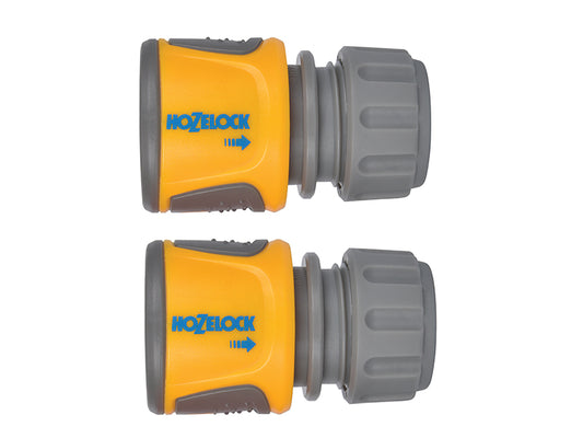 Hozelock 2070 Soft Touch Hose End Connector (Pack 2) HOZ20706025