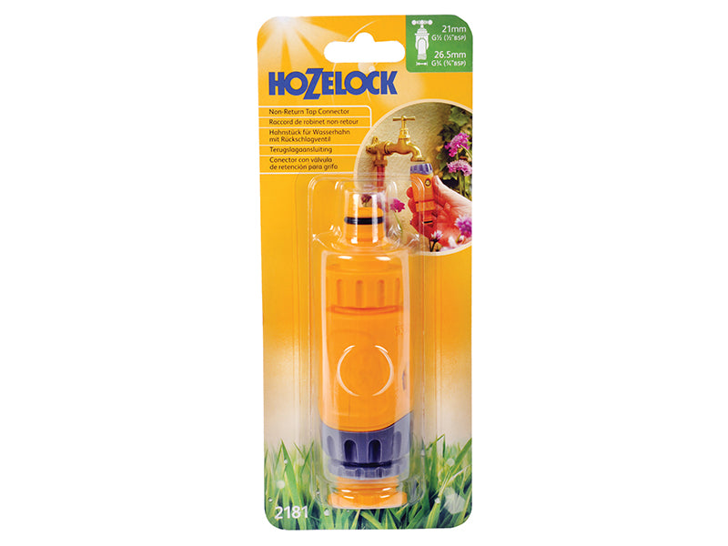 Hozelock 2181 Non-Return Valve Tap Connector 1/2 - 5/8in BSP HOZ2181