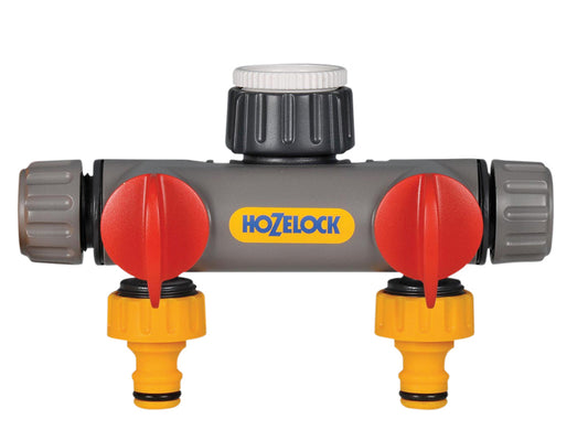 Hozelock 2252 2-Way Tap Connector 1/2 - 1in BSP HOZ2252